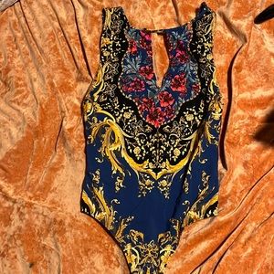 Free people bodysuit with opening in front size x small